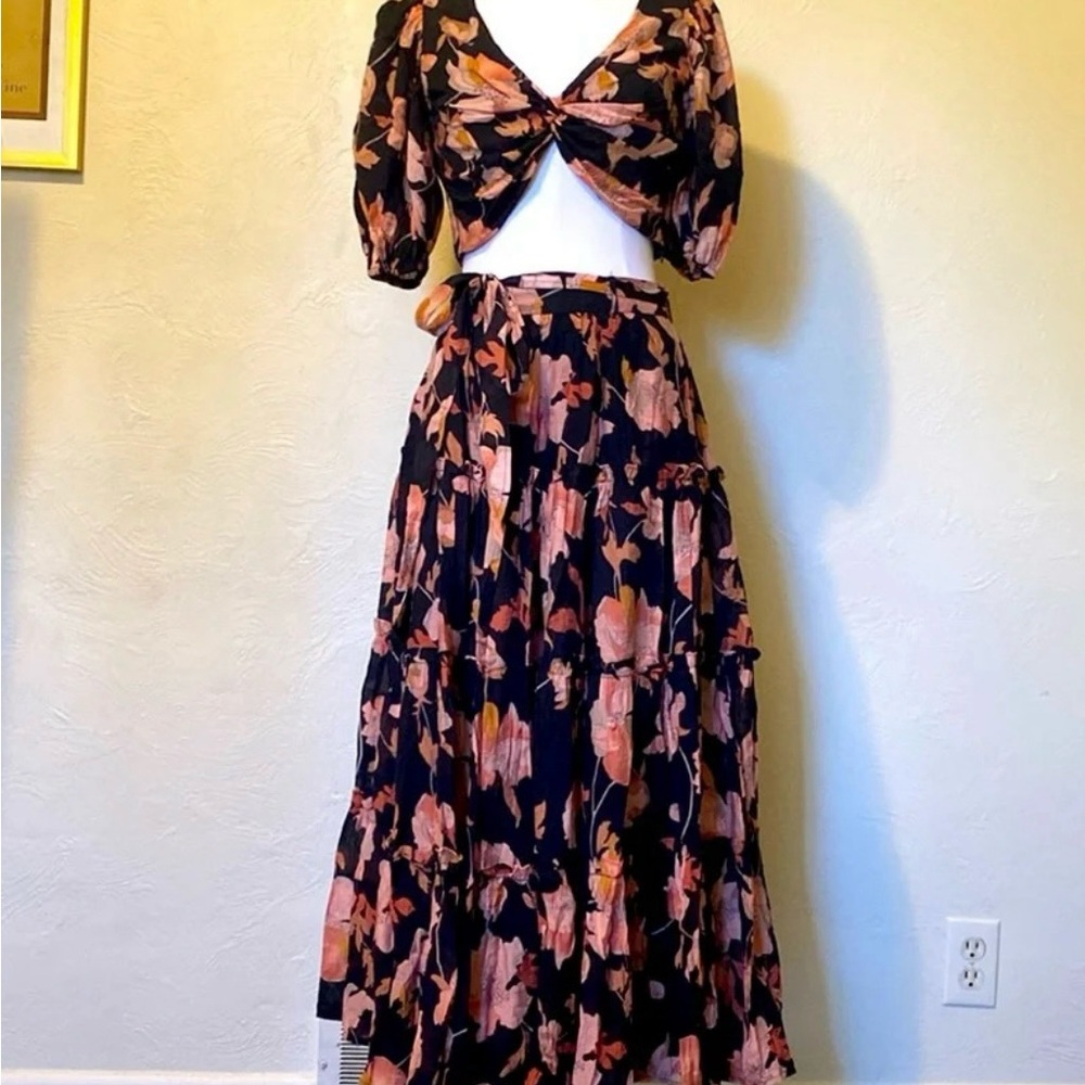 Skirt and crop top set